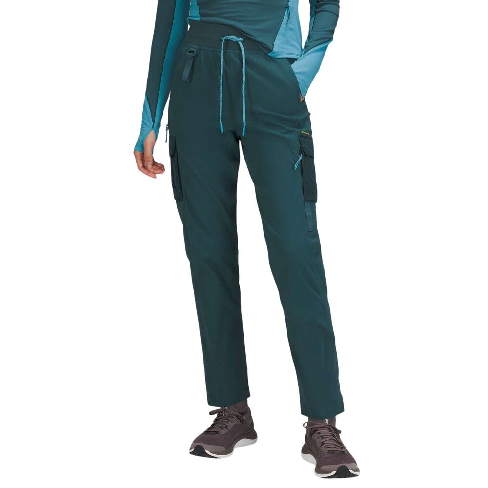 Lululemon Cargo High-Rise Lined Hiking Pant Green Jasper Women's Size 2 NWT